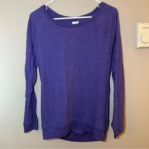 Vintage Victoria's Secret Purple Off The Shoulder Long Sleeve Top